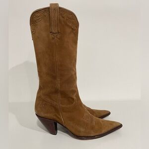 Lucchese Tan Heeled Boots